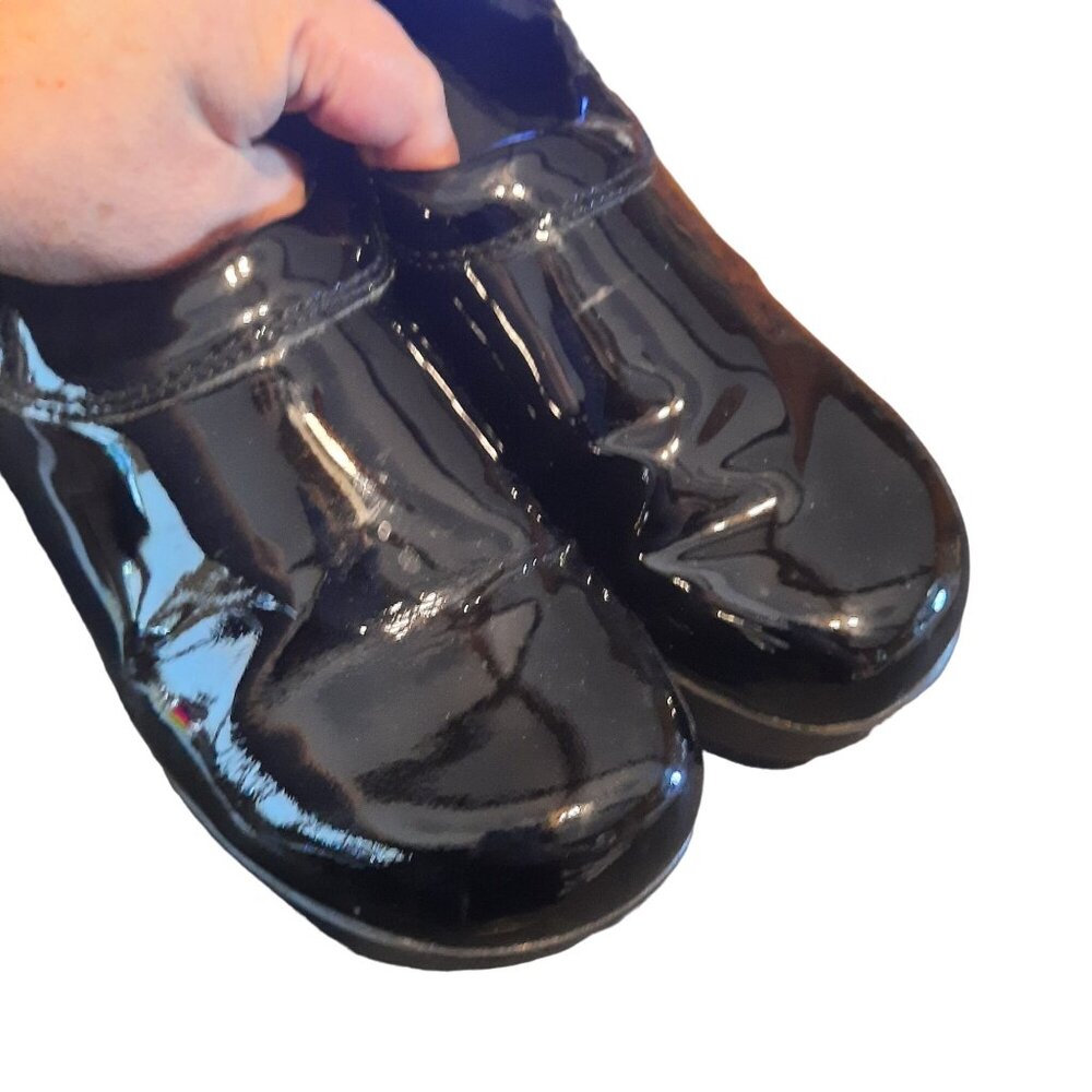 SR Max Geneva, Black Patent Clog Slip Resistant Work Shoe - Picture 6 of 10